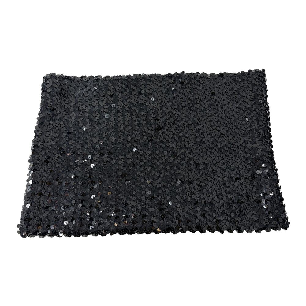 Vintage Neiman Marcus Gaiter Neck Warmer Womens One Size Black Sequined